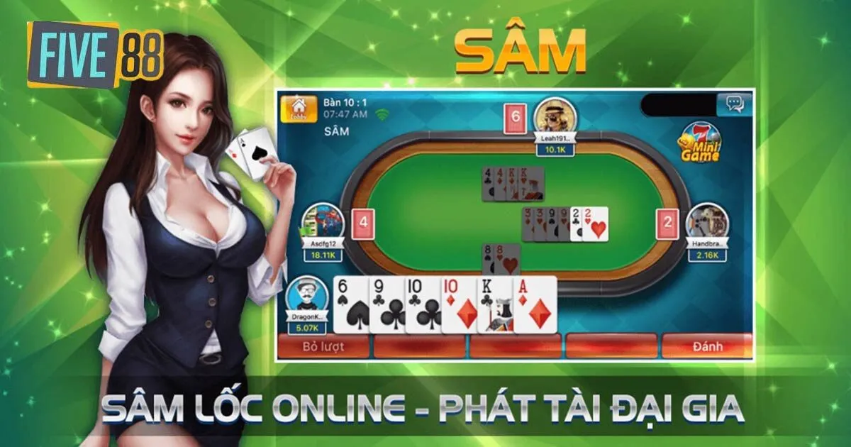 Hướng dẫn cách chơi game bài sâm lốc Five88 chi tiết