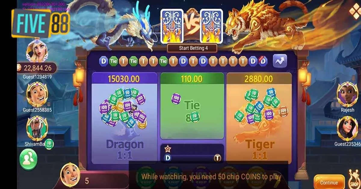 Luật chơi game Dragon Tiger Five88 đầy đủ nhất