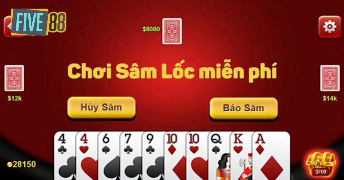 Hướng Dẫn Cách Chơi Game Bài Sâm Lốc Five88 Chi Tiết