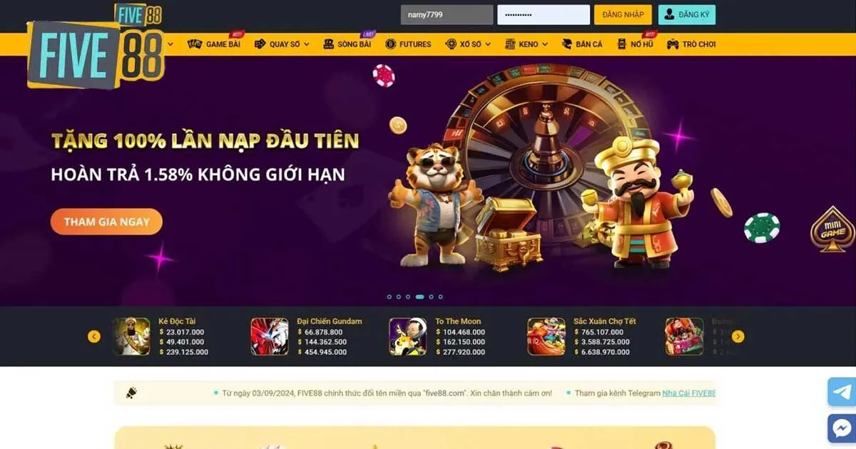 Các loại hình casino Five88 có gì đặc biệt?